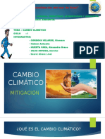 Mitigacion. Cambio Climático