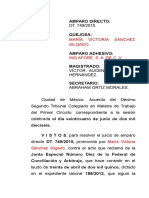 Afore Devoluciones Ahorro Juicio Amparo Directo