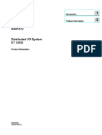 Simatic Distributed I/O System ET 200S: Product Information