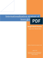 Internationalization strategies of born global firms