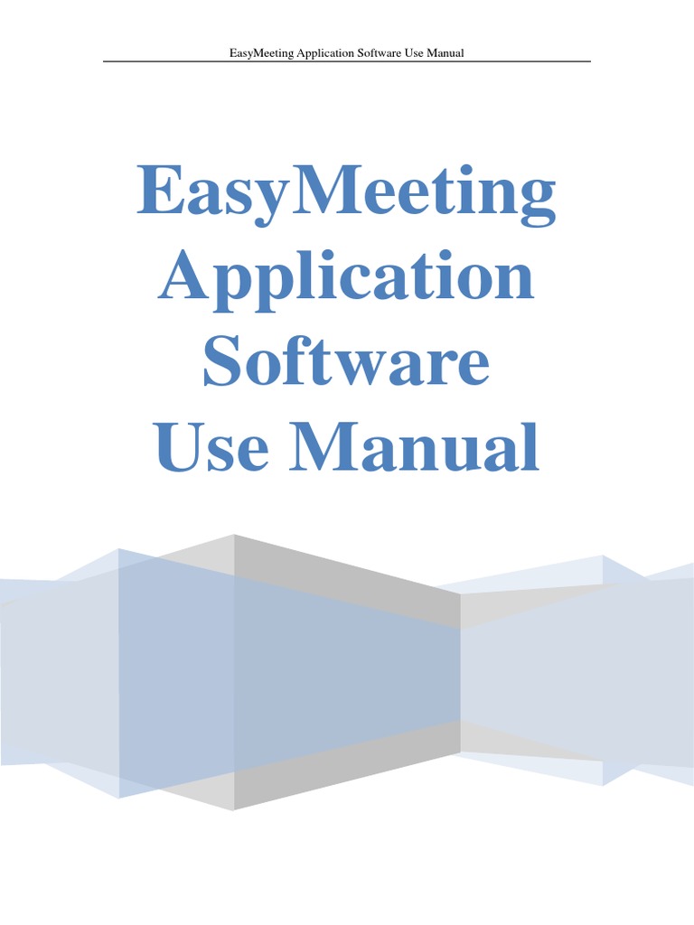 EasyMeeting User Guide | PDF | Icon (Computing) | Button (Computing)