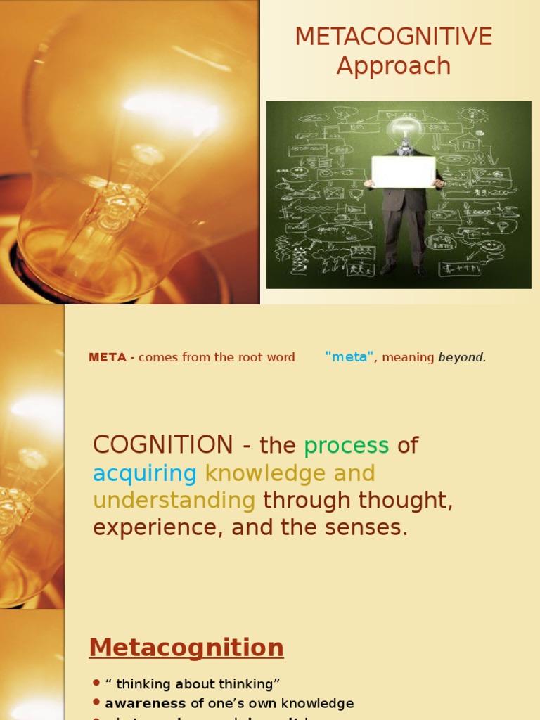 Metacognitive Approach PDF Constructivism (Philosophy Of Education