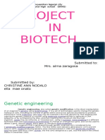 Project IN Biotech: Genetic Engineering