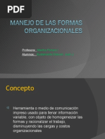 Manejo de Formas Organizacionales