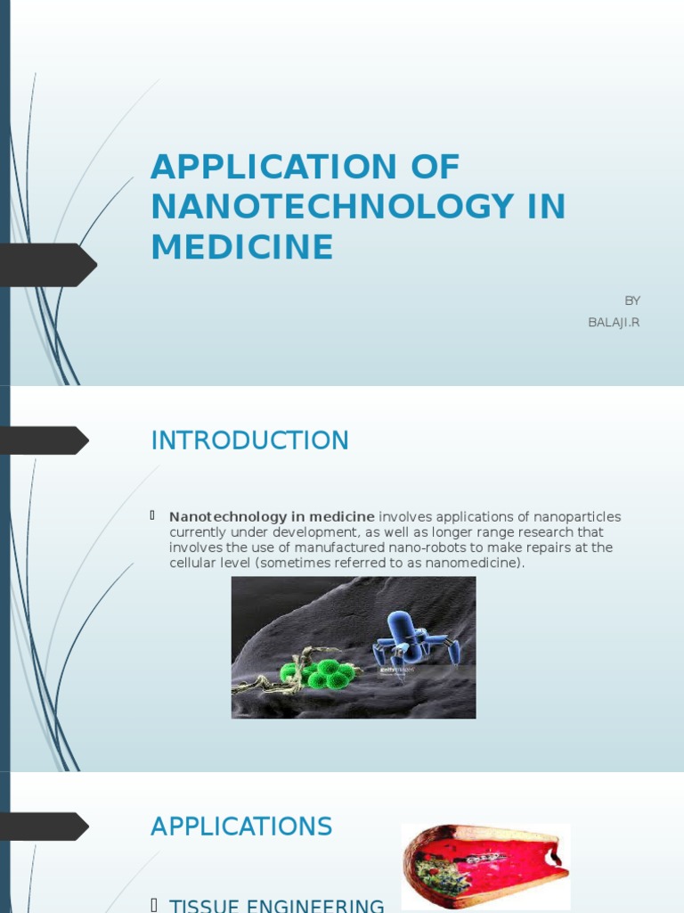 Application of Nanotechnology in Medicine | PDF