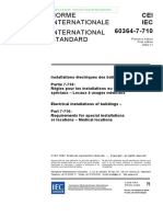 IEC 60364-7-710 (Electrical Installations of Buildings - Part 7-710 - Requirements For Special Installations or Locations - Medical Locations)