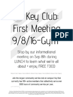 First Meeting Flyer