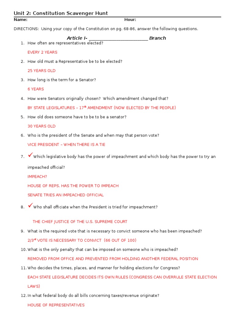 constitution-scavenger-hunt-key-pdf-impeachment-article-one-of-the-united-states-constitution