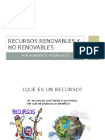 Recursos Renovables y No Renovables