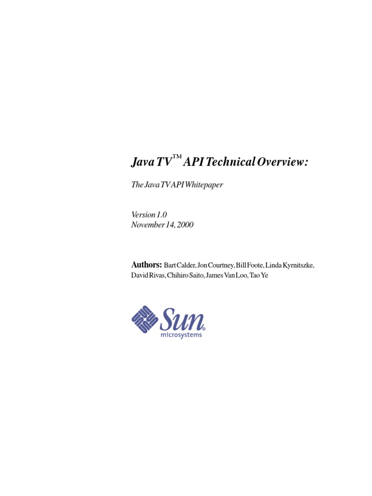 JTV 1 0 Spec Overview 150049 PDF | PDF | Application Programming ...