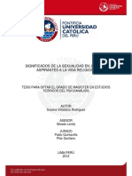 Significados de La Sexualidad en Jóvenes Aspirantes A La Vida Religiosa