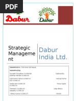 Download Strategic Management Project for Dabur India Limited by Sujit SN32558433 doc pdf