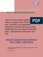 BUS 475 Final Exam | bus 475 final exam part 1 answers @ Studentehelp