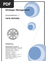 Download Strategic Management short Project for Tata Motors by Sujit SN32558468 doc pdf
