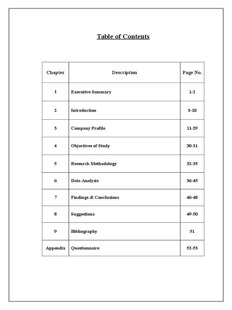 Comprehensive Study Report Overview | PDF