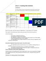 Criteria C: Creating The Solution: Task C1: Plan For Manufacture Time Plan