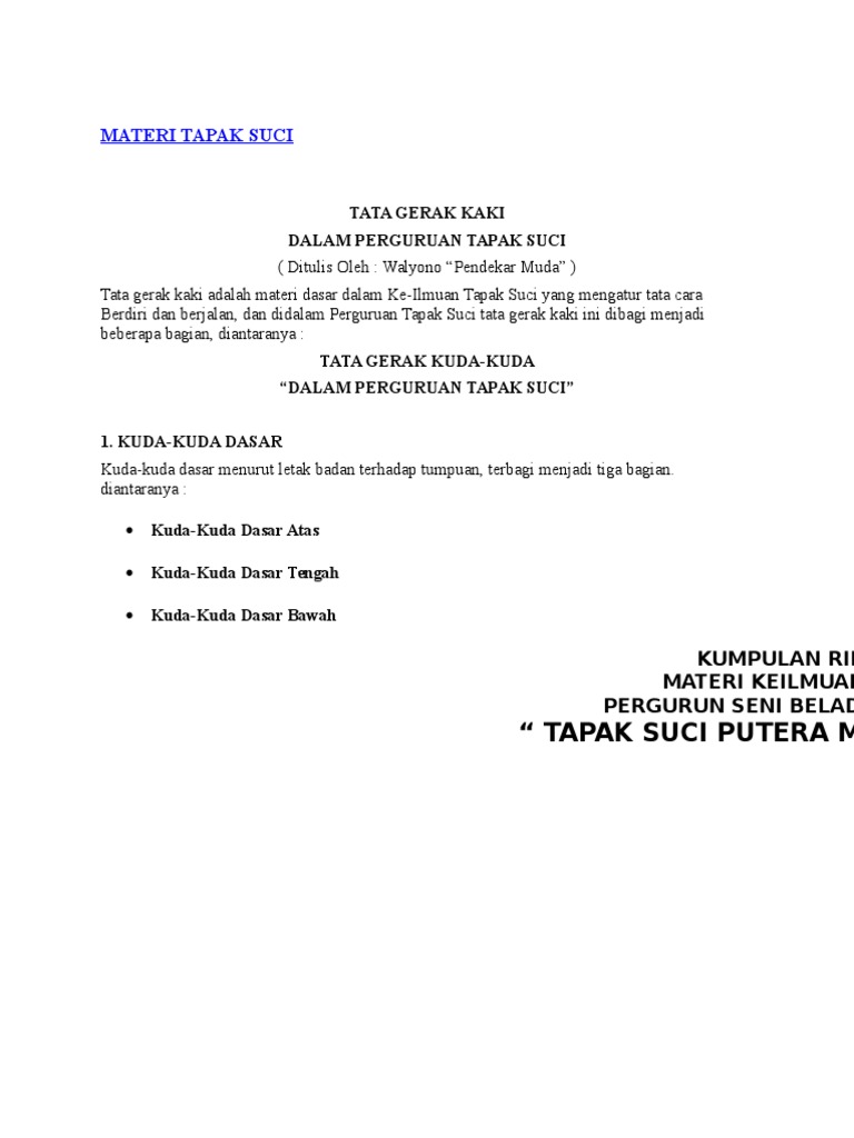 Tapak Suci aktivitas masyarakat dan kegiatan sosial