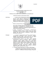 Permen LH 18 2009 Tata Cara Perizinan Pengelolaan Limbah B3 PDF