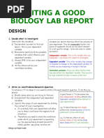  Biology Lab Report