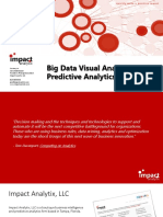 Big Data Visual Analytics and Predictive Analytics Tools: Jen Underwood