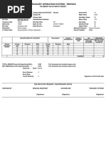 Treasury Operation System, Tripura: Payment Data Input Sheet