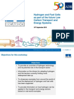 Hydrogen and Fuel Cells Training - 1 - S Kollamthodi - Overview of Hydrogen and Key Drivers and Barriers For Deployment in Transport