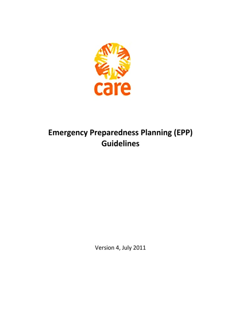 Emergency Preparedness Planning (EPP) Guidelines: Version 4, July 2011 ...