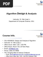 Algorithm & Analysis: Design