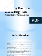 Washing Machine Marketing Plan: Presented by Faizan Ahmed