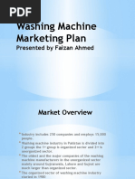 Washing Machine Marketing Plan: Presented by Faizan Ahmed