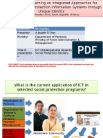 ICT Challenges and Opportunities for Social Protection Delivery