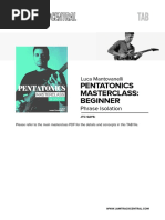 Pentatonics Masterclass: Beginner: Phrase Isolation