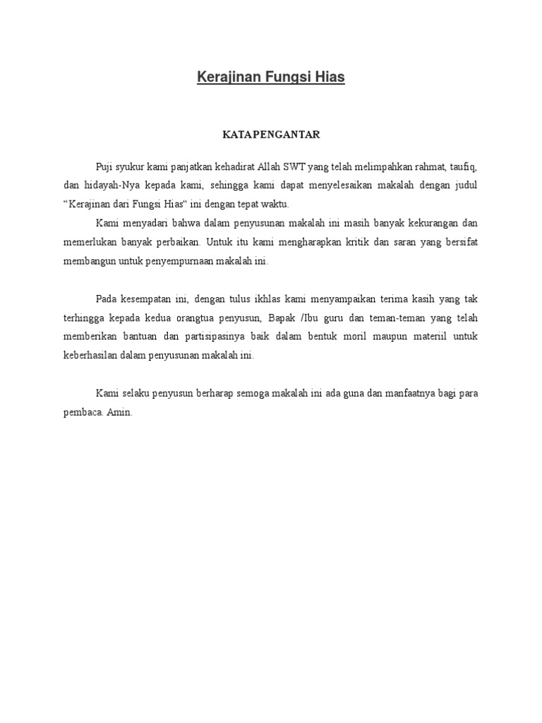  Kerajinan  Fungsi  Hias