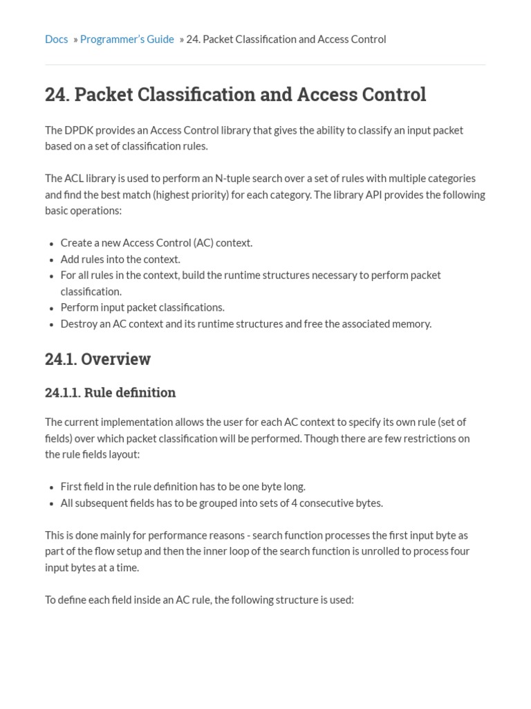 DPDK Packet Classification Guide | PDF | Internet Protocols | I Pv6