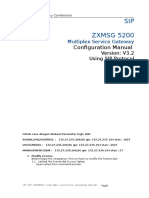 ZXMSG 5200 Multiplex ServiceSIP
