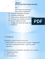 Reliabilitas Dan Hal Lain Yang Terkait Dengan Instrumen