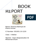 Name: Khairina Batrisyia BT Khairul Anwar IC Number: 001001-10-1220 Class: 4 Belian Teacher: Puan Shajaratuddur BT Mohamad Shukri