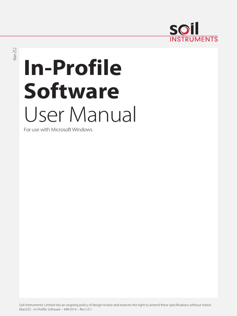 Man252 InProfile Software PDF File Format Computer File