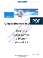 Originalbrand Manufacturer: Diskless Managemen T System Manual 1.0