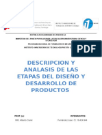 Etapas de Diseño y Desarrollo de Productos