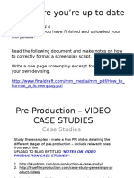 Pre-Production - Video Case Studies