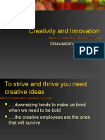 Creativity and Innovation Part I