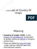 Country of Origin