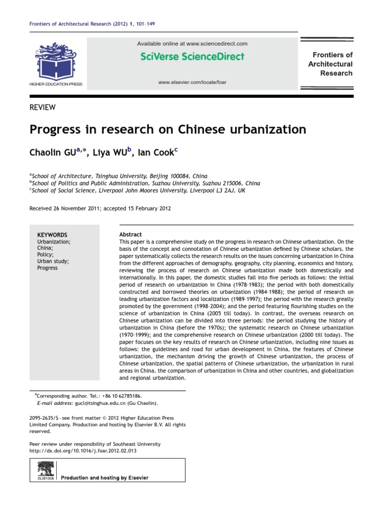 Urbanization in China | PDF | Urbanization | China