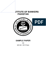 SBP BSC YPIP 6thBatch SamplePaper