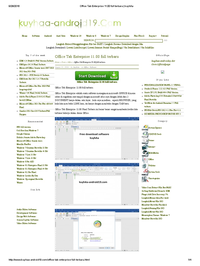 Office Tab Enterprise 11 | PDF