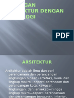 Arsitektur merupakan bidang studi Perencanaan dan Perancangan Bangunan