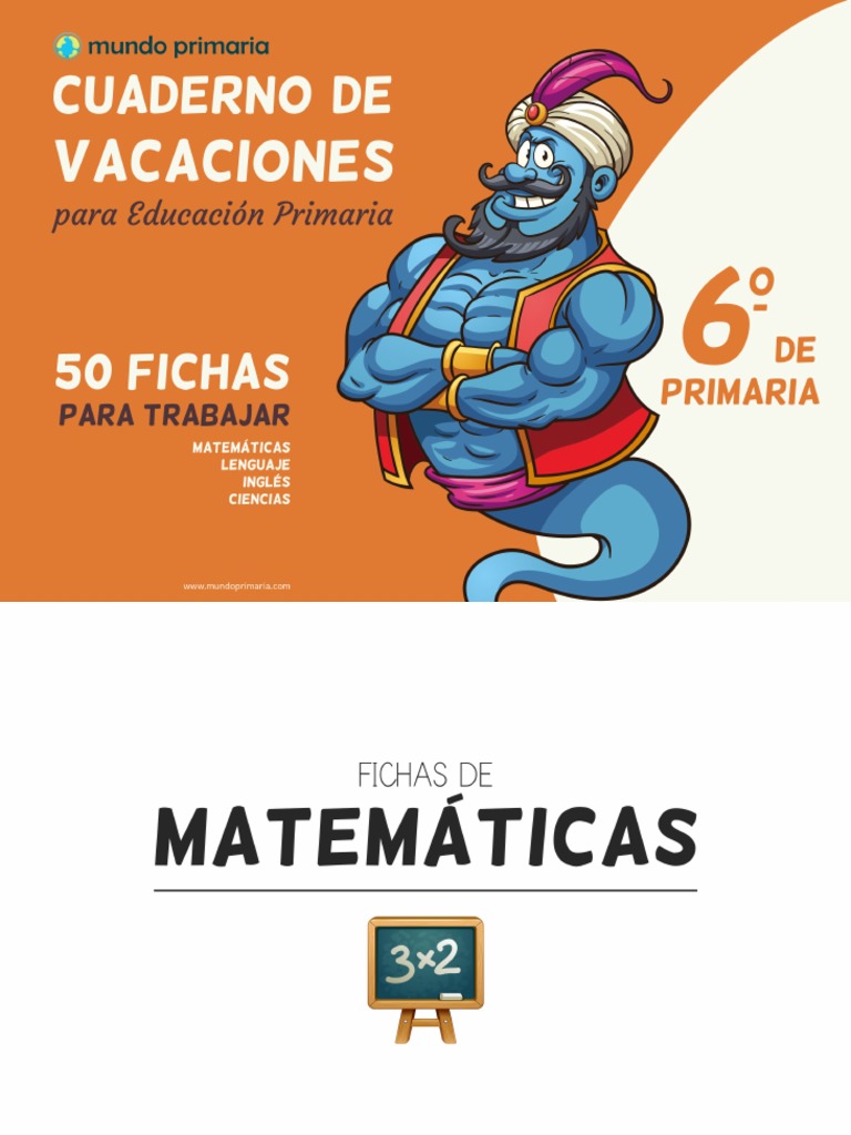 Cuaderno de Vacaciones 6 Primaria PDF | PDF