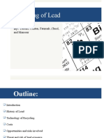 Recycling of Lead