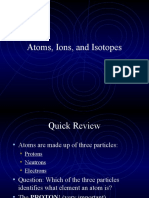 Valence Elecetrons Ions and Isotopes